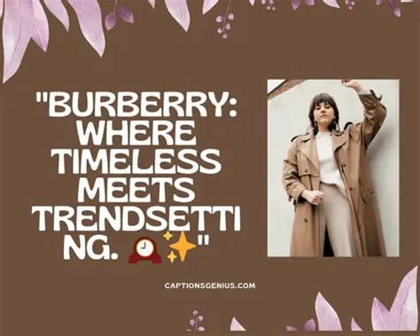 burberry instagram caption